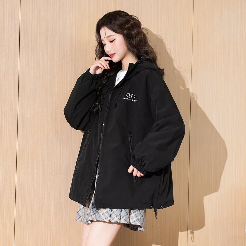 TonLion Women's Hooded Fleece Work Jacket