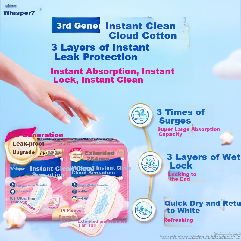 Hushubao Shunjie Ultra Soft Cloud Cotton Napkins