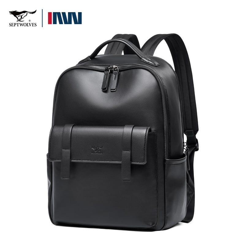 SEPTWOLVES 2025 New Leather Men's Backpack