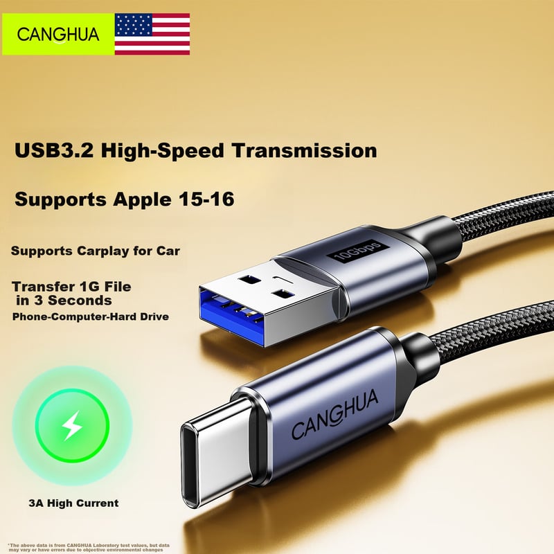 CangHua Type-C USB3.0 Data Cable for External Hard Drives