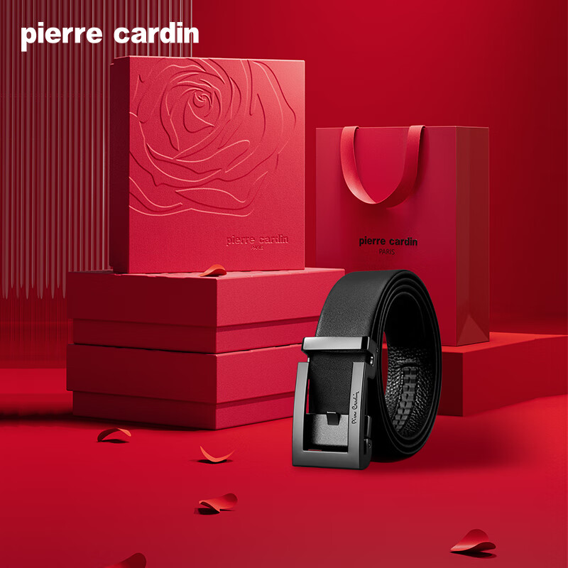 Pierre Cardin Limited Rose Gift Box Men's Leather Belt