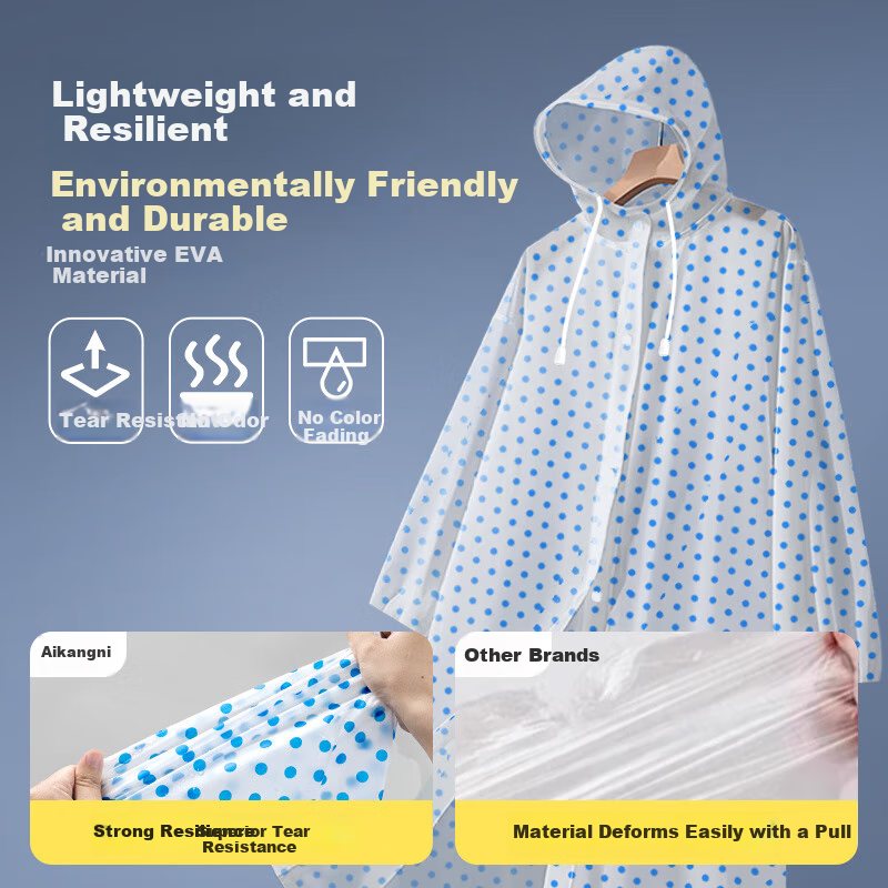 AIKANGNI Thickened Portable Raincoat