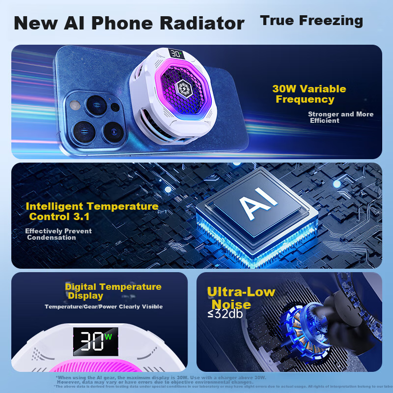 KOVOL AI-Adjustable Ice-Cracking Magnetic Phone Cooler