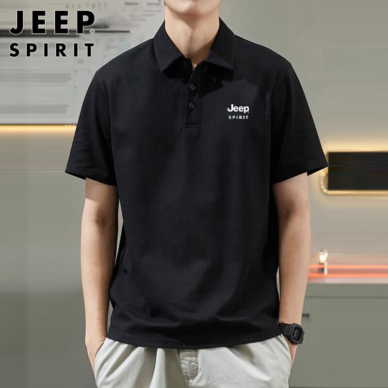 JEEP SPIRIT Men's Short-Sleeve Polo Shirt
