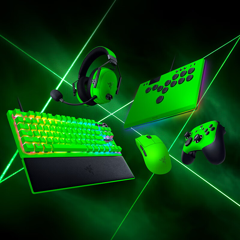 Razer Fox Gaming Green Full-Key Optical Arcade Controller