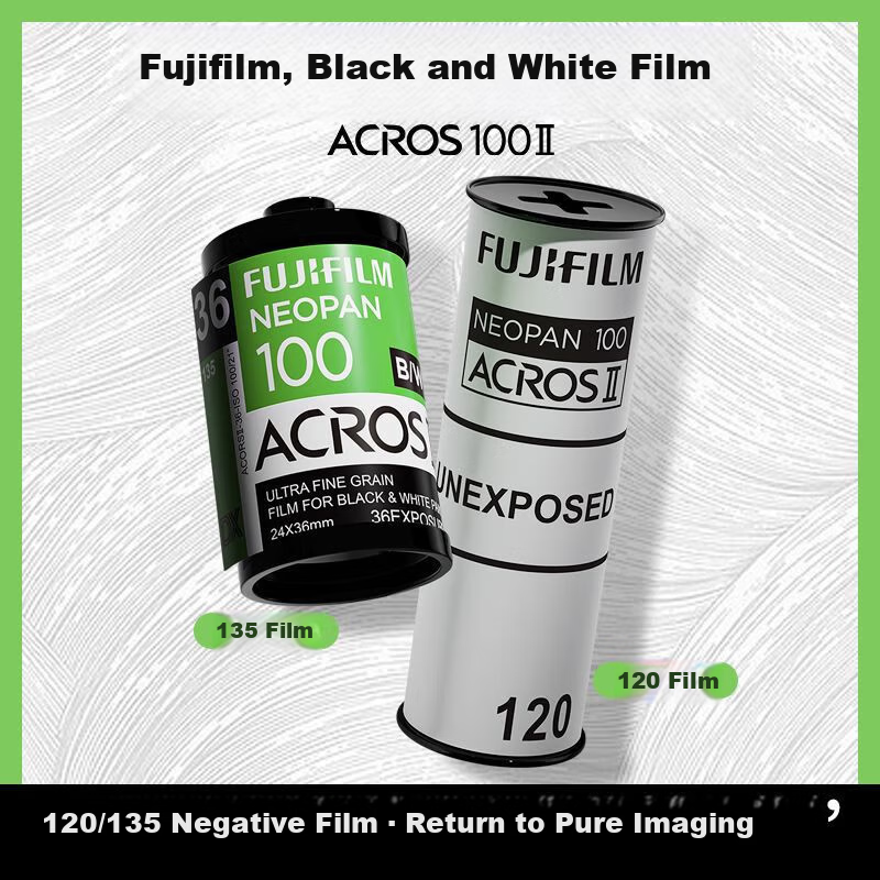 FUJIFILM ACROS 100 II 120 B&W Film