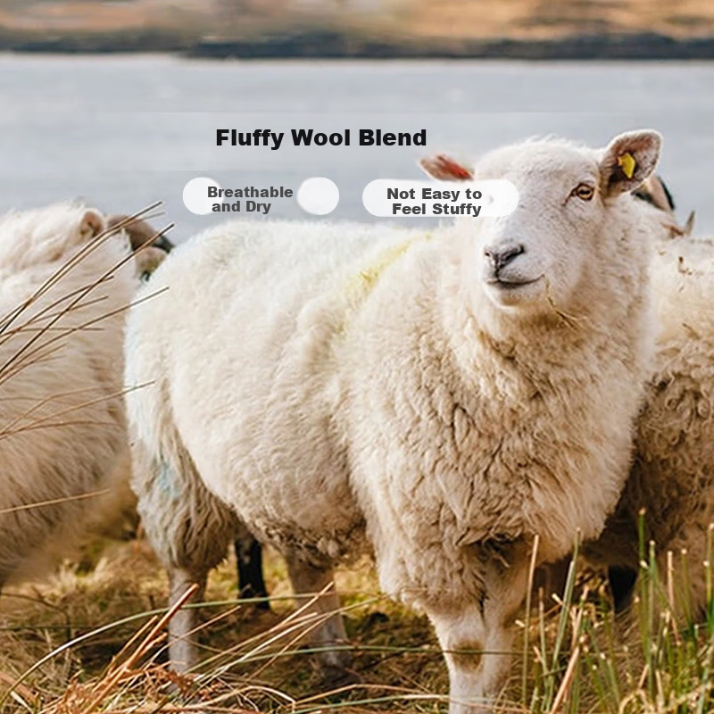 FUANNA Wool Mattress Protector - Ultra-Soft & Washable