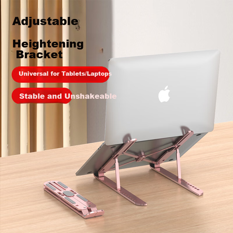 JPLAYER Laptop Stand with Cooling Pad, Foldable & Adjustable