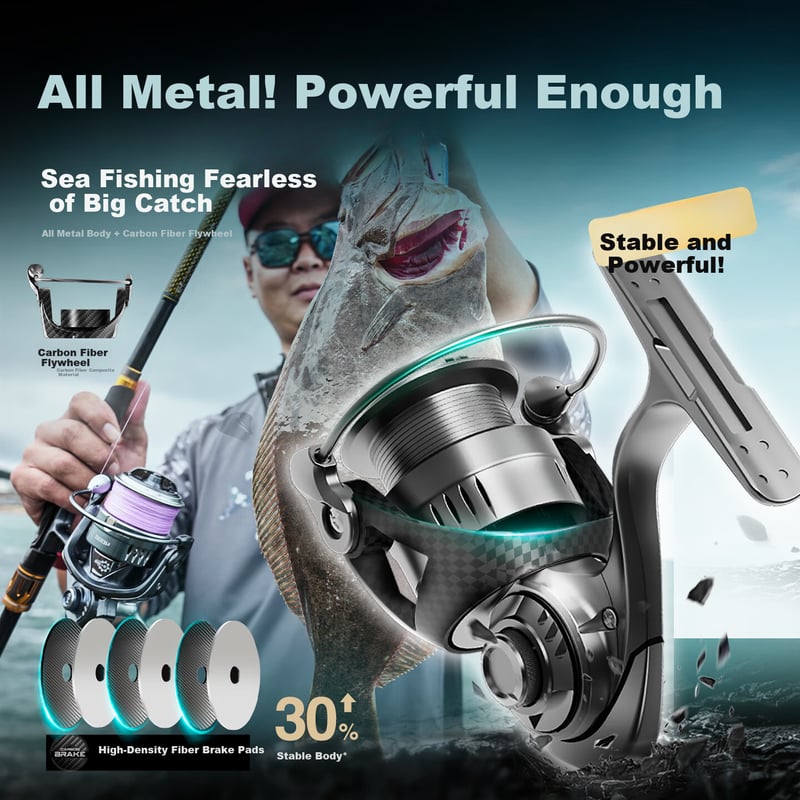 HISTAR M9 Full Metal Saltwater Spinning Reel