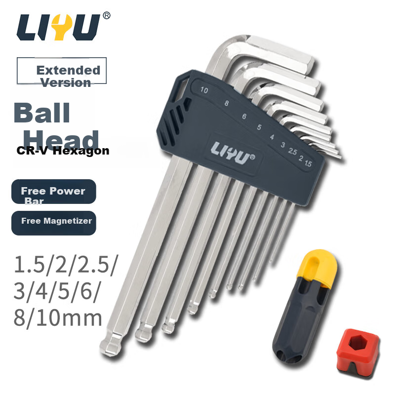 Liyu Brightened Ball Head Hex Key Set