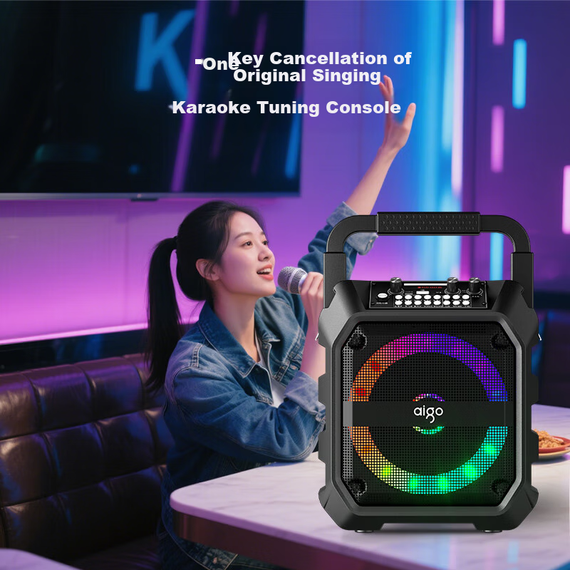 Aiguozhe T52 Max - Powerful Bluetooth Speaker with Dual Mics