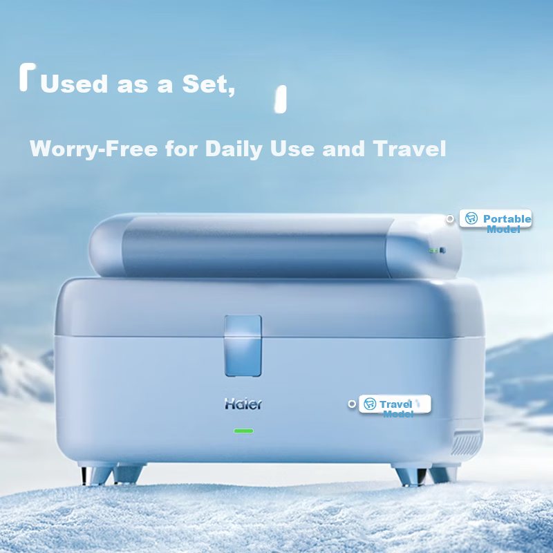 Haier Travel Twin Cooler - Large Capacity Portable Refrigerator