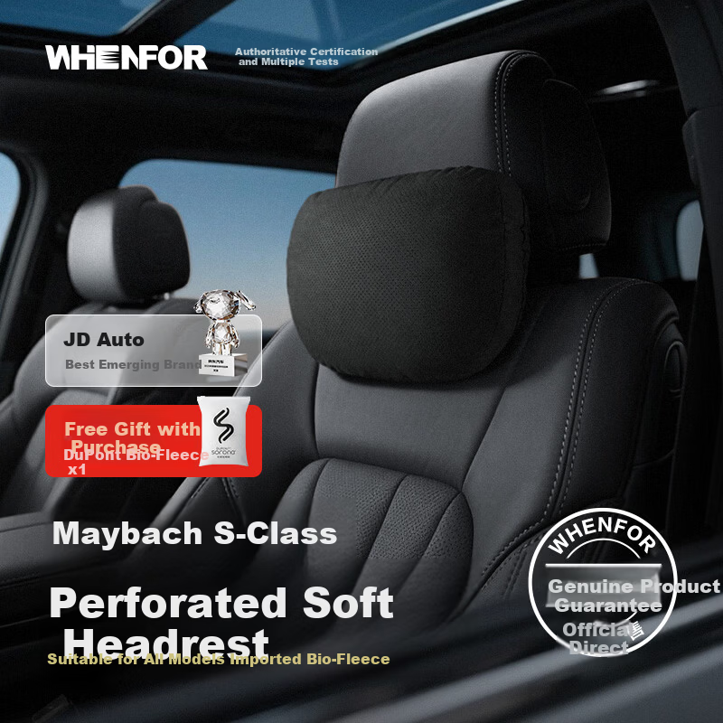 WHENFOR Car Headrest Pillow for Mercedes-Maybach & Tesla