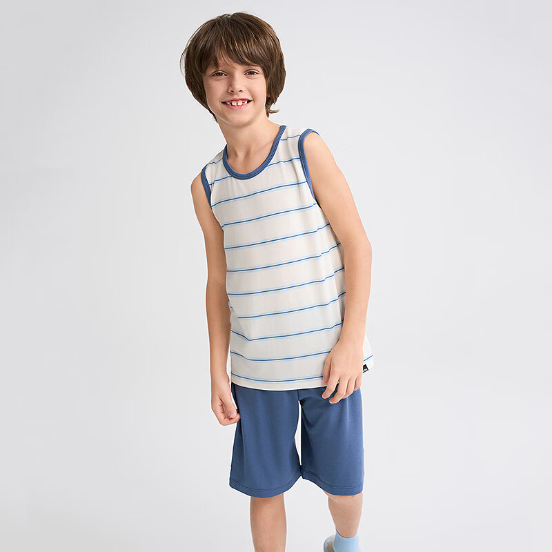 AIMER KIDS Boys' Striped Loungewear Set