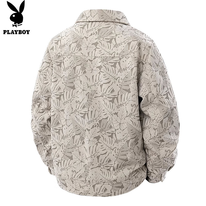 PLAYBOY Men's Corduroy Jacket - Light Khaki