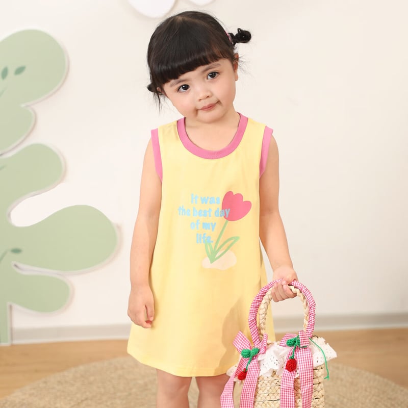LUSON Kids Fashion Dress - Cartoon Style Vest