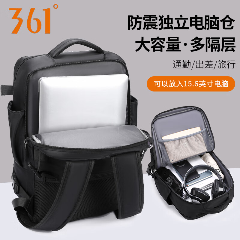 361° Dual Shoulder Backpack for Travel and College