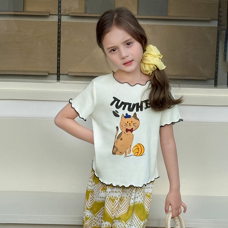 Tutuxiaoxiang Girls' Ruffle T-Shirt