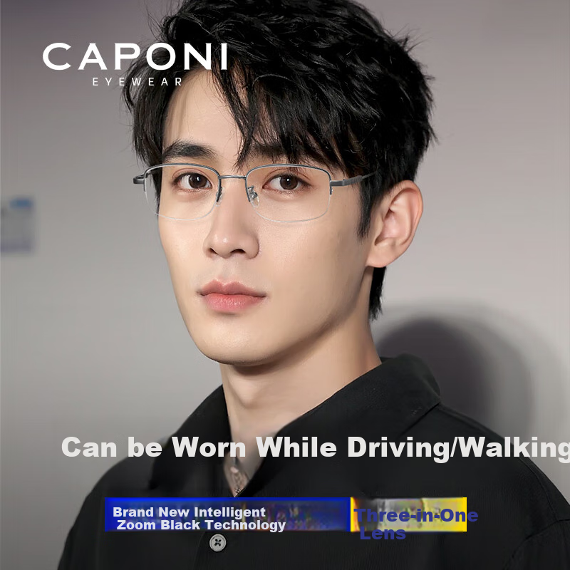 CAPONI Auto Zoom Bifocal Smart Reading Glasses