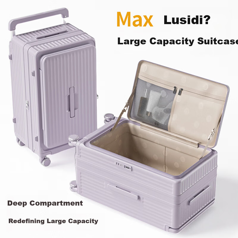 LUSIDI Large Capacity 24" Expandable Trolley Suitcase