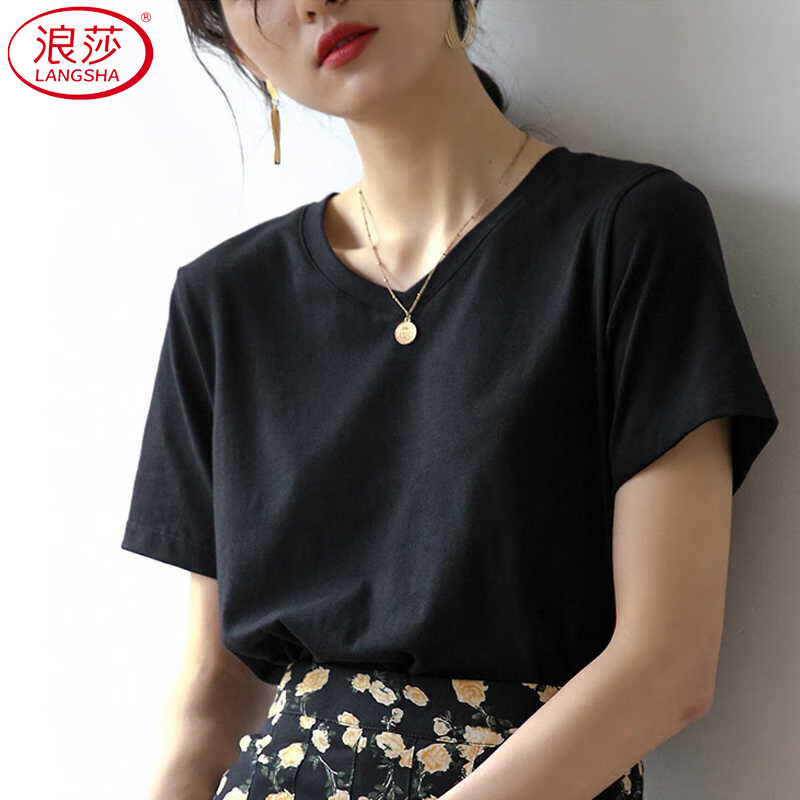 LangSha Women's V-Neck T-Shirt