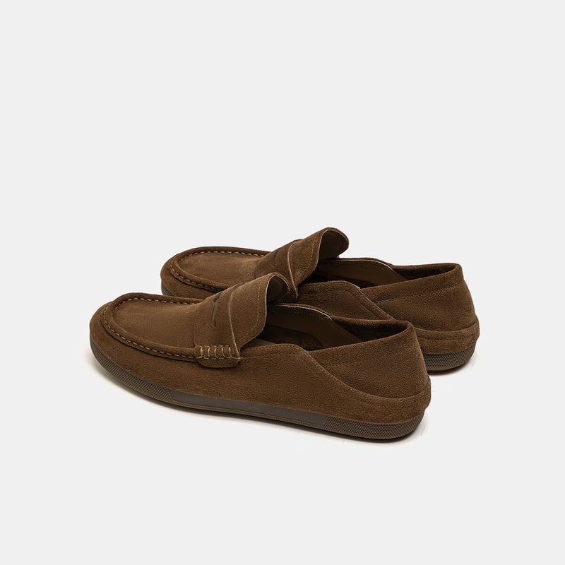 Aokang Men's Summer Retro Loafers - Comfortable Slip-On