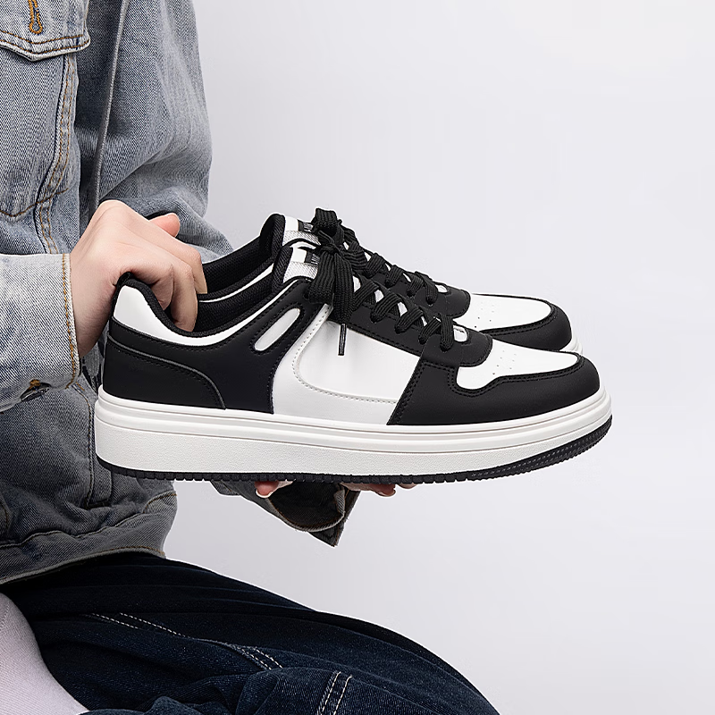 HUANQIU Men's Thick-Soled Casual Sneakers 2025