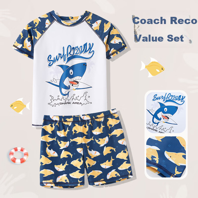 Babyprints Shark Print Swimsuit for Boys