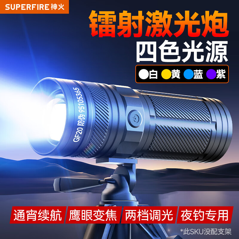 SupFire GF20 Fishing Light - High Brightness & Long Battery Life