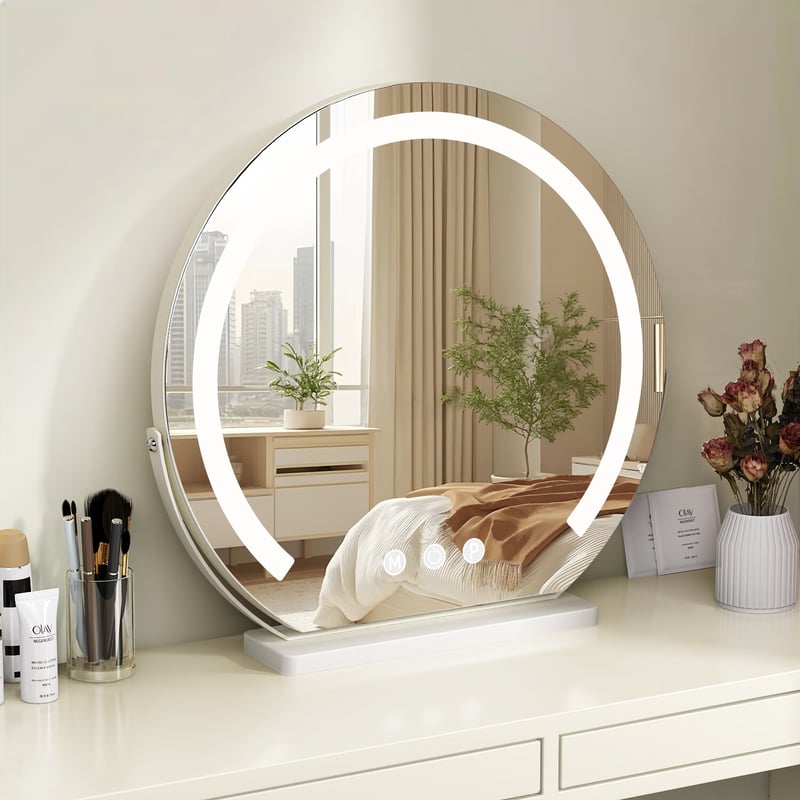 Anerya Makeup Mirror with Light - Smart Rotatable Vanity Mirror for Women