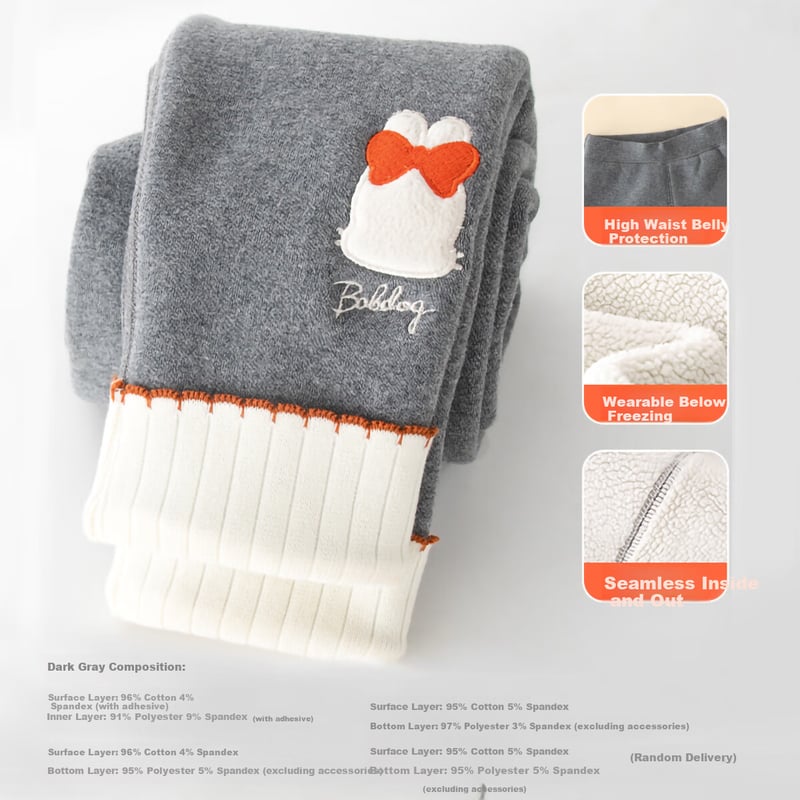 BOBDOG Fleece-Lined Thermal Leggings for Kids