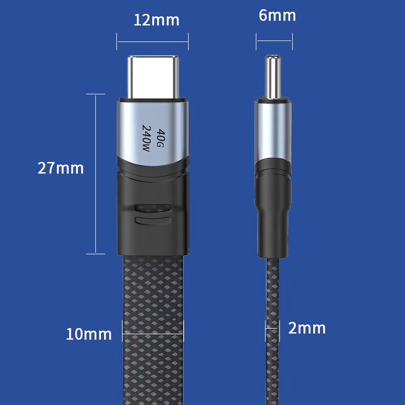 JUXIN USB4 Ultra-Thin Type-C Cable