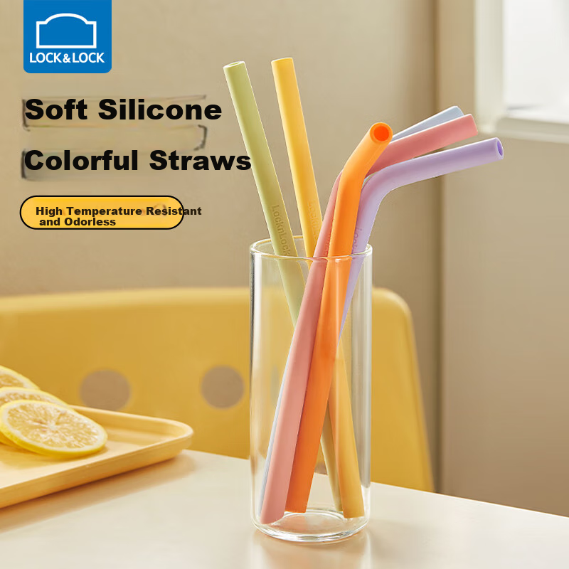 LOCK&LOCK Soft Silicone Baby Drinking Straw