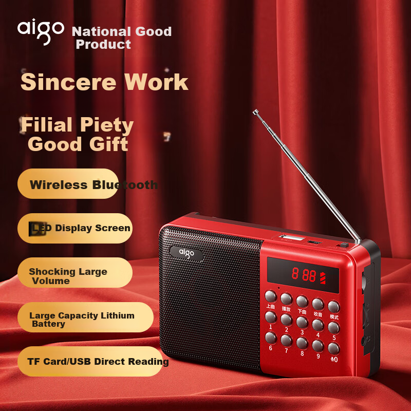 Aiguozhe M83 Mini Rechargeable Radio