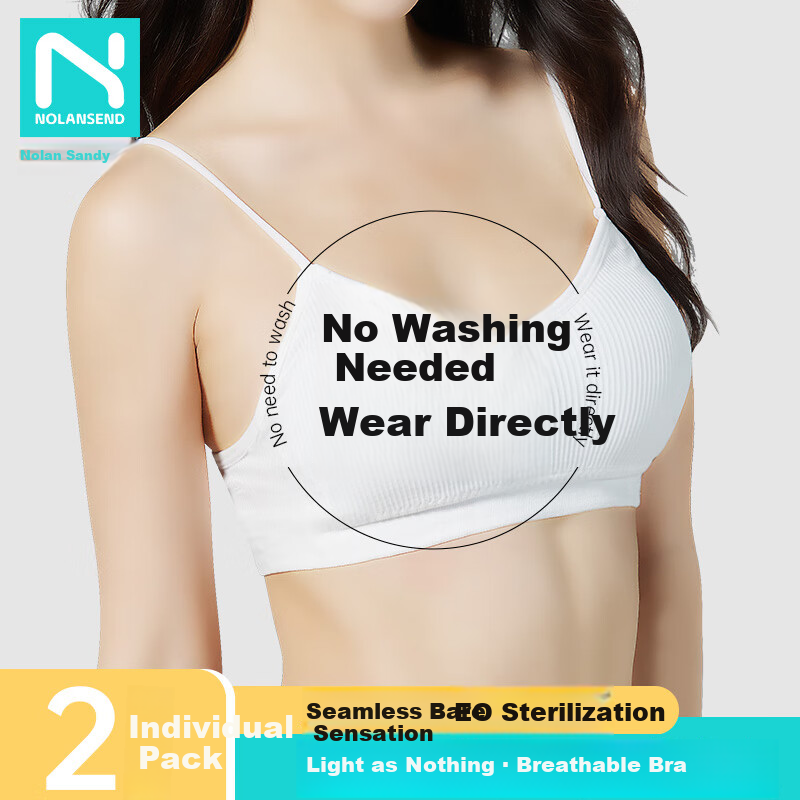 Nolansen Disposable Bra - Soft Padding, Cotton-Feel, Strapless Maternity