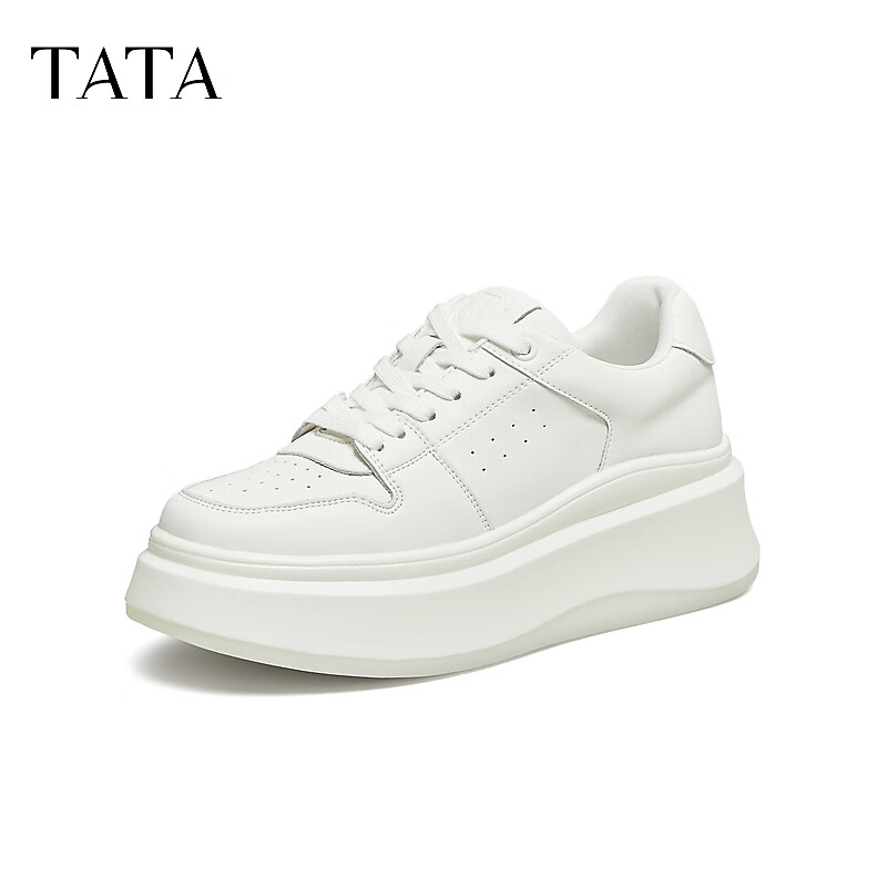 TATA White Whale Thick Sole Fleece Lined Sneakers