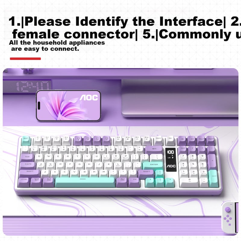AOC GK320 Tri-Mode Mechanical Keyboard