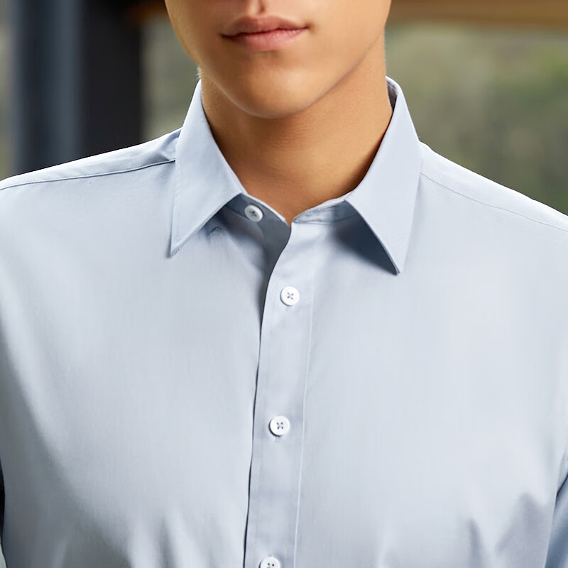 YOUNGOR Wrinkle-Free Long-Sleeve Shirt