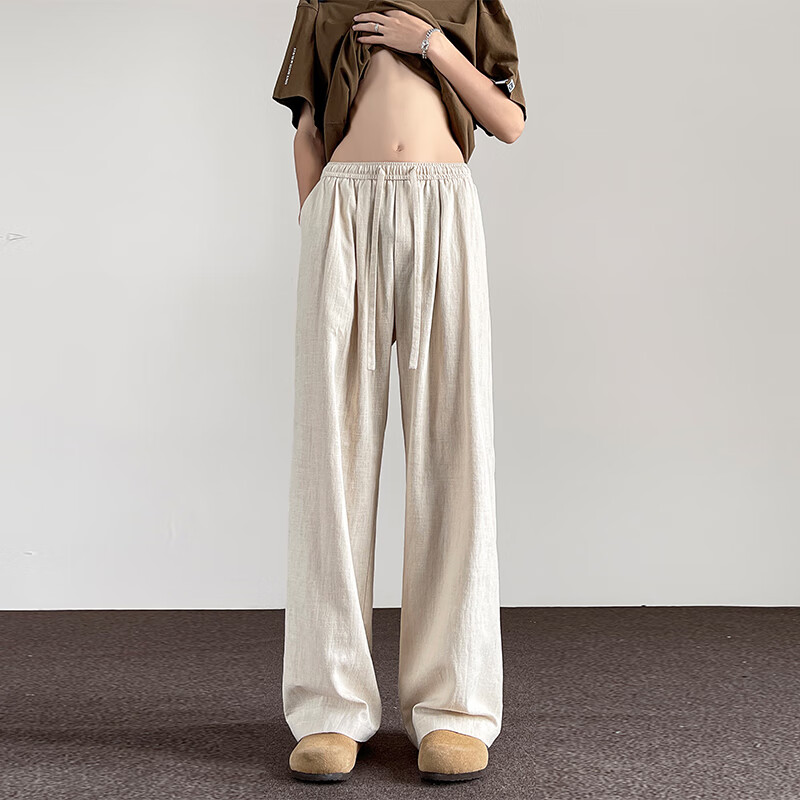 SWAMP AREA Linen Casual Pants