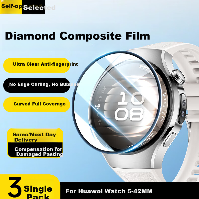 Stiger 3-Pack Huawei Watch 5 Protective Films