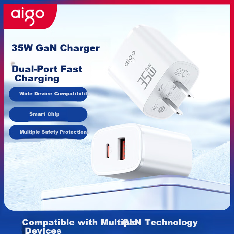 Aigo 35W Dual-Port GaN Charger for iPhone