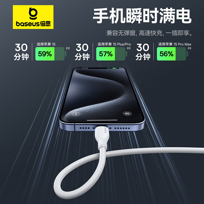 BASEUS Dual Head Type-C PD 100W Fast Charging Cable