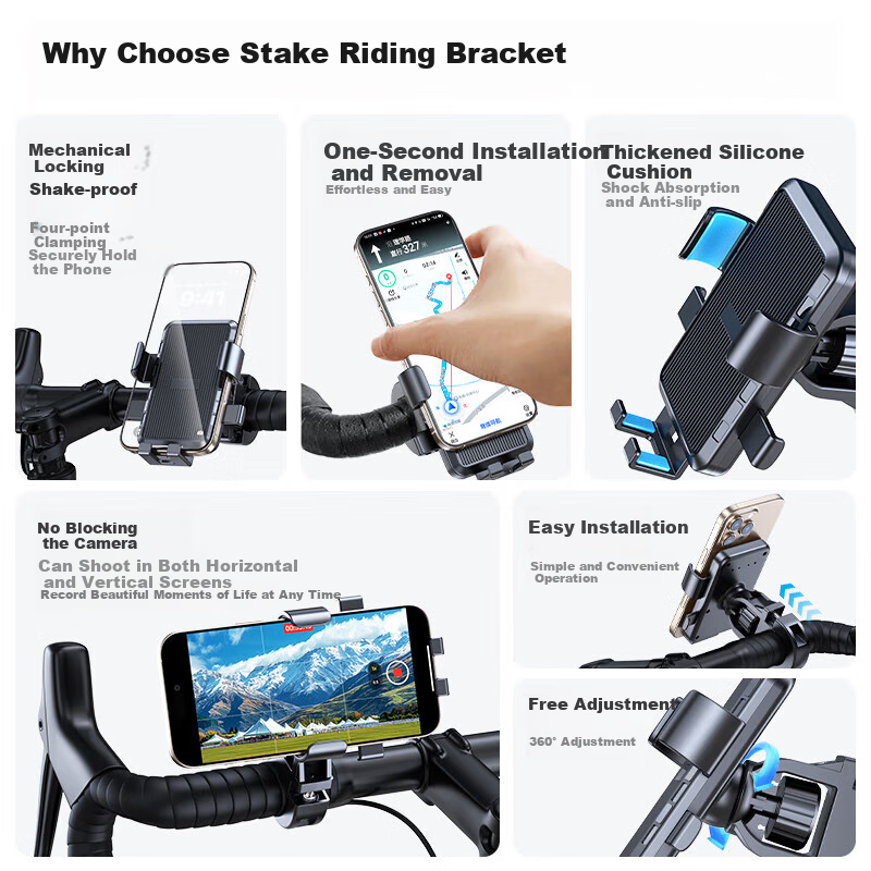 Stiger Rearview Mirror Electric Vehicle Phone Holder
