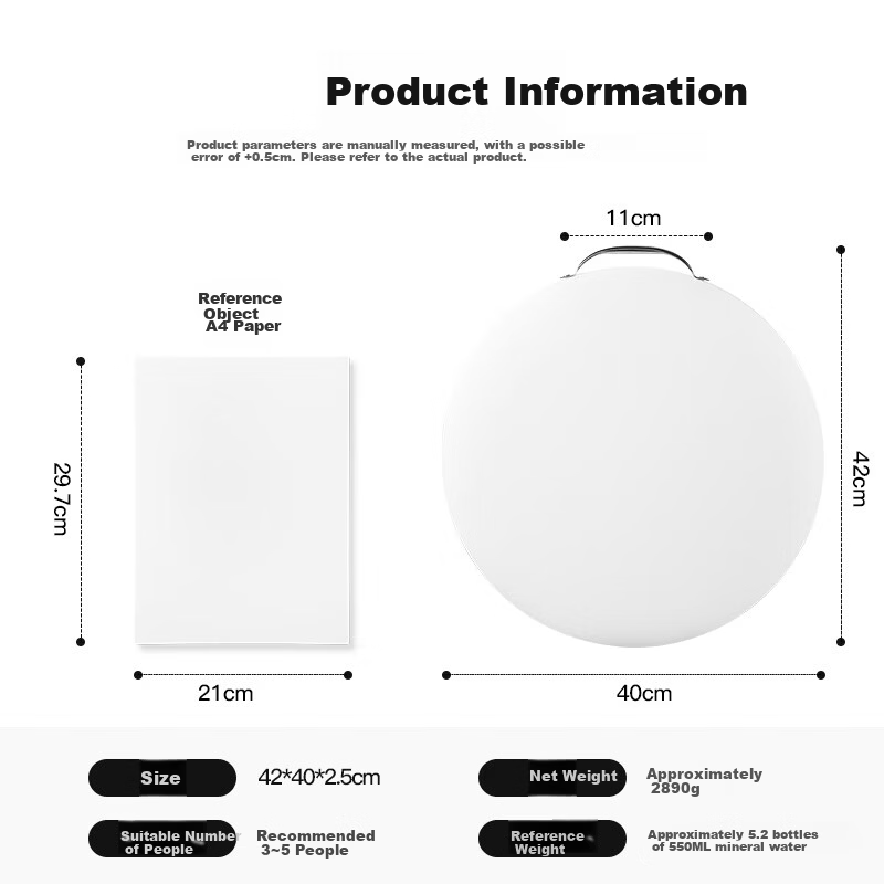 MAXCOOK Round PE Cutting Board