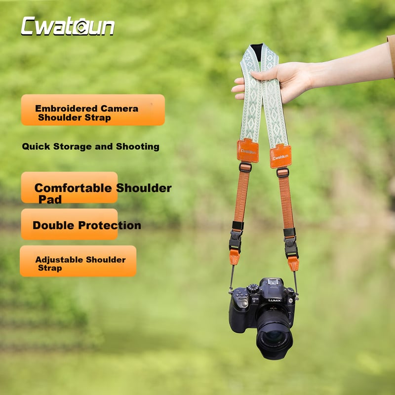 CWATCUN Kadenka Adjustable Camera Shoulder Strap