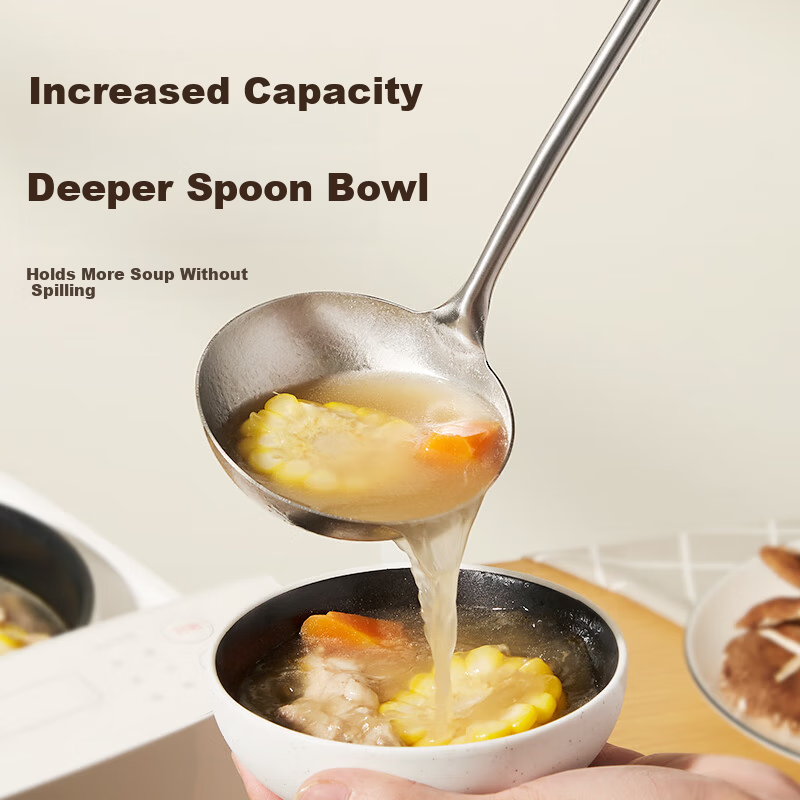 Wang Mazi 304 Stainless Steel Large Soup Ladle