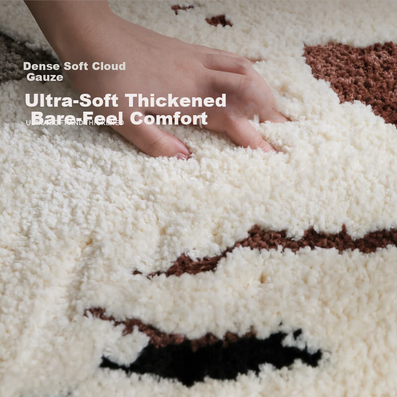 Saibosi French Cream Style Non-Slip Bathroom Mat