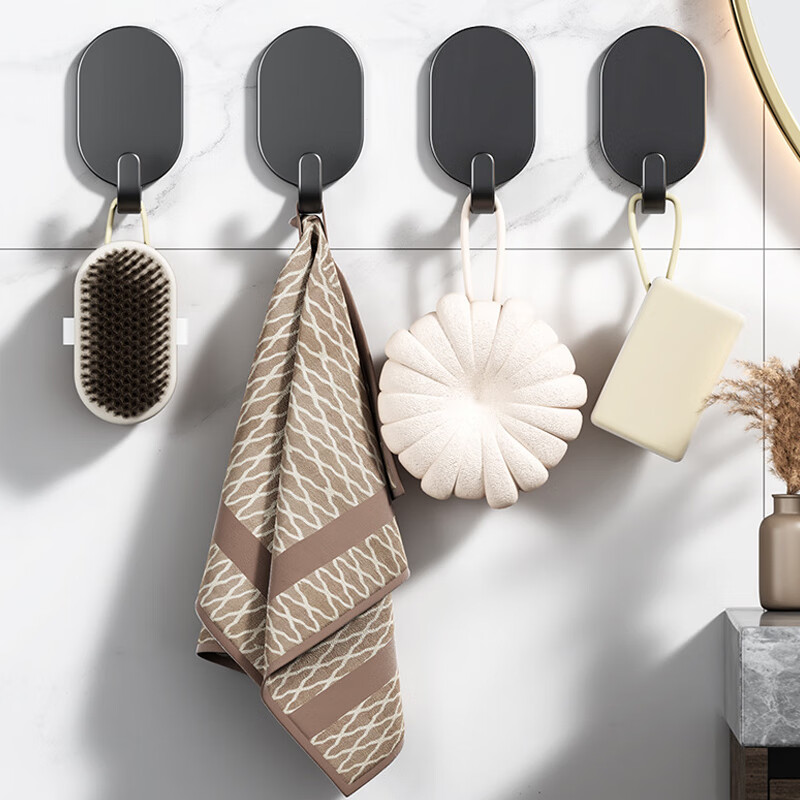 Jingjiayi No-Drill Hook - Strong Adhesive Hook for Bathroom & Entryway