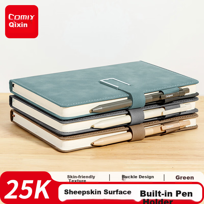 COMIX Premium Sheepskin Notebook with Magnetic Closure