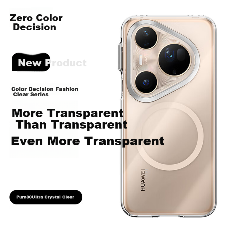 DEFENSE Huawei Pura80 Ultra Transparent Magnetic Shockproof Case